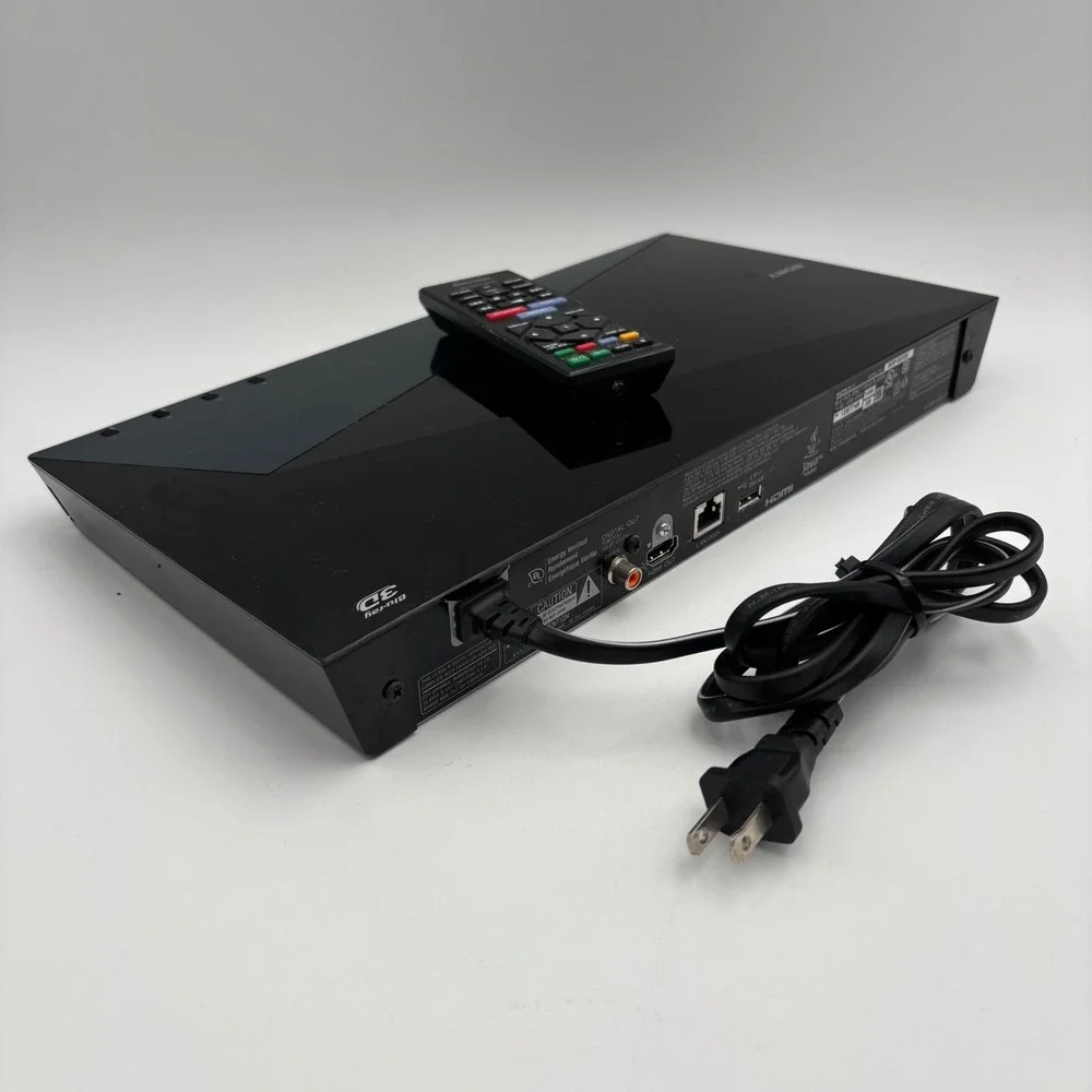 Sony Blu-ray Disc Player BDP-S5100 Black Excellent 3D WiFi Streaming Remote